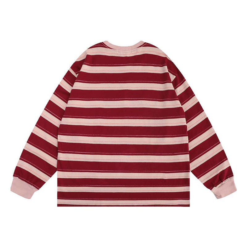 Contrasting Stripe Sweatshirt A263Q23