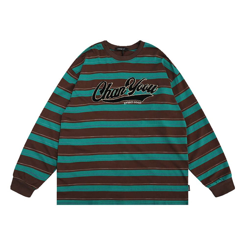 Contrasting Stripe Sweatshirt A263Q23