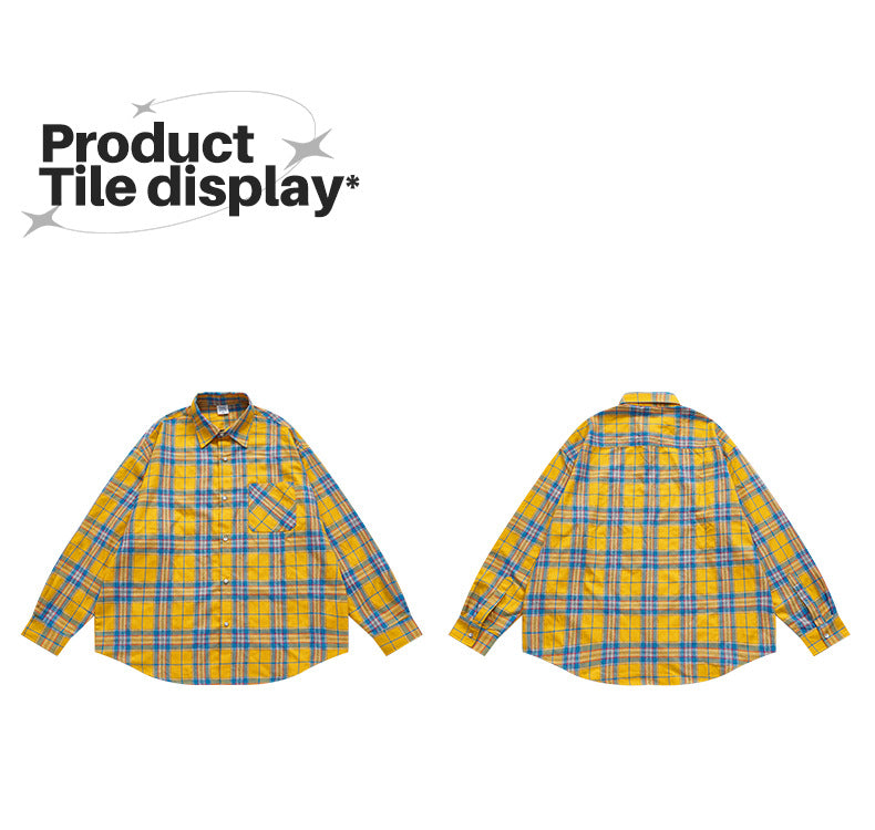Yellow Plaid Shirt 7061W23