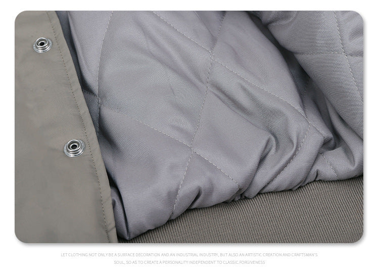 Thickened Cotton-padded Varsity Jacket SW220