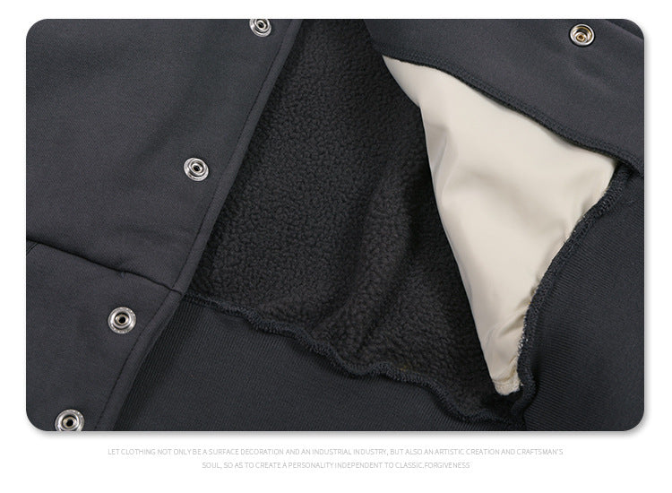 Stitched Irregular Varsity Jacket K306