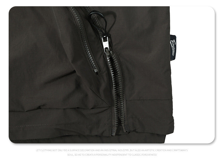Diagonal Zipper Windbreakers Jacket SW258