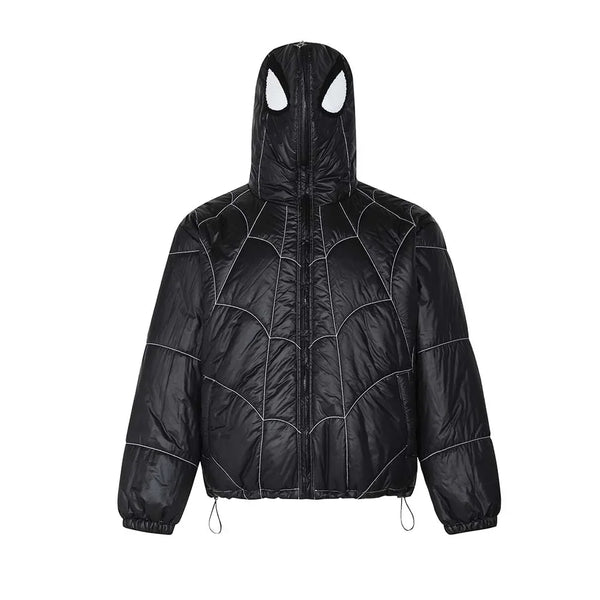 Spider Embroidery Puffer Jacket 230786