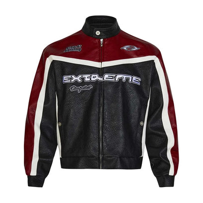 Racing Leather Jacket 230713