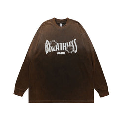 Hanging Dyeing Gradient Long Sleeve T-shirt VS0076