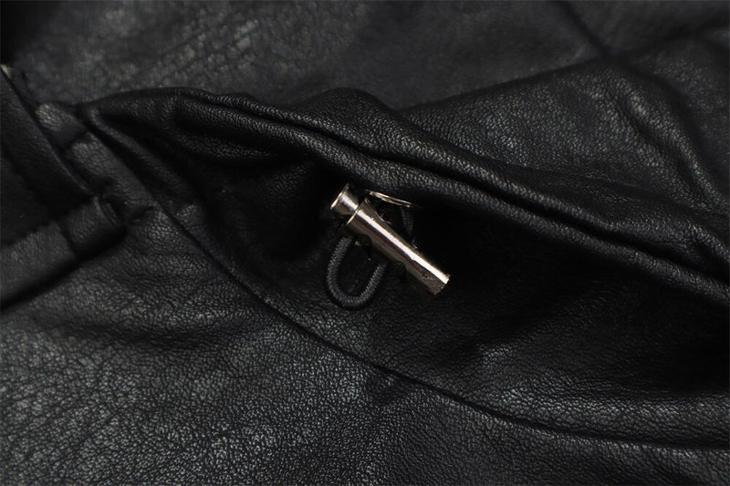 Three-dimensional Pocket Leather Jacket SA5032