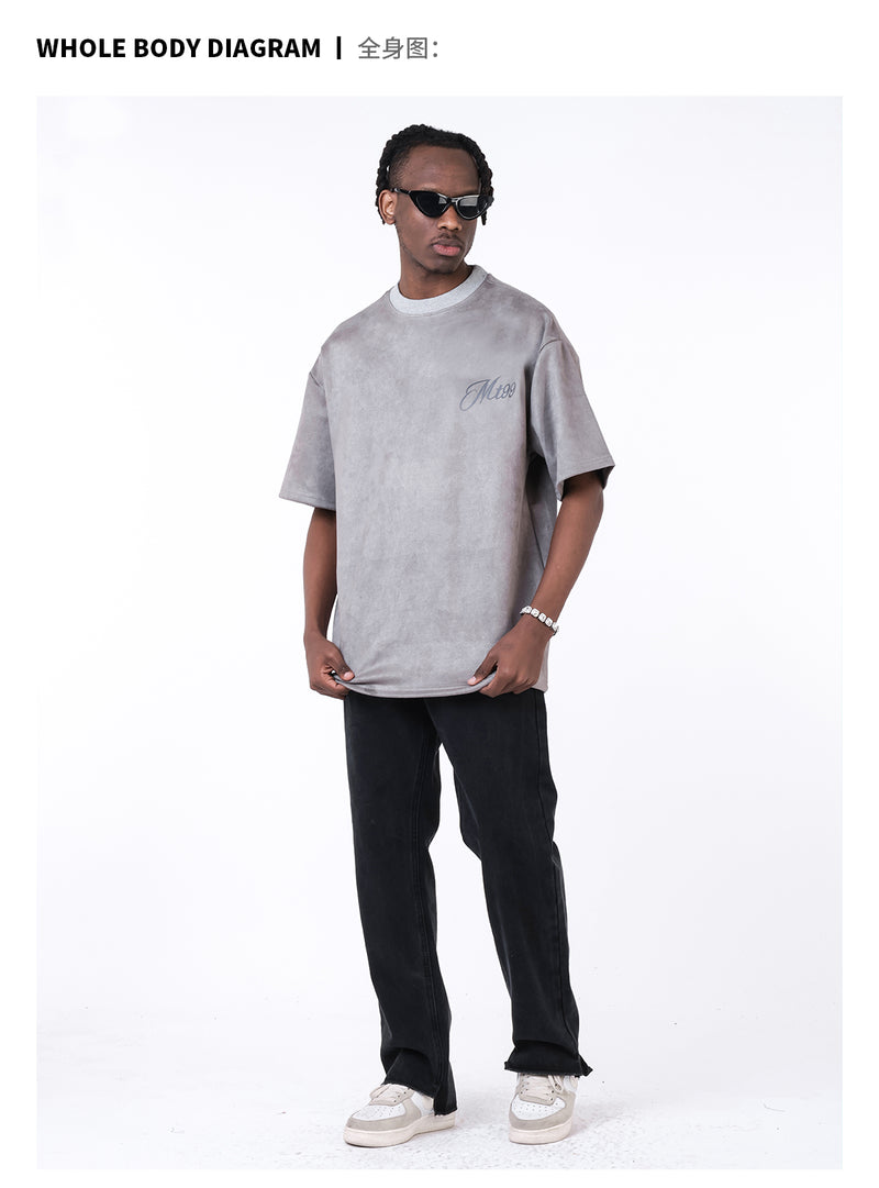 Grey Suede T-shirt S078