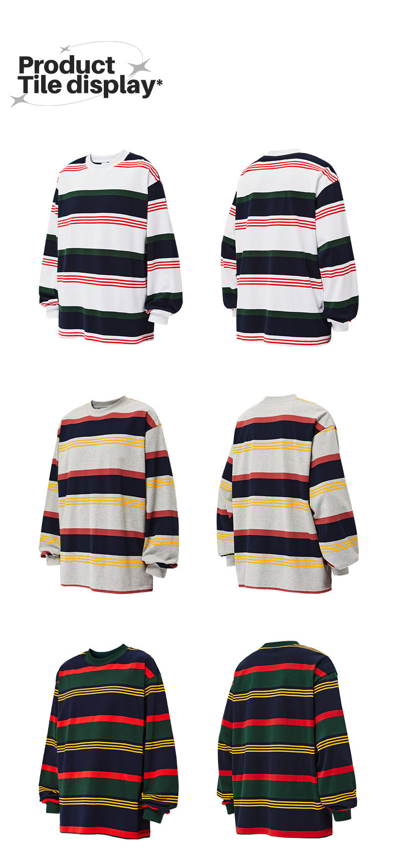Contrast Striped Long-sleeve T-shirt 2483S23