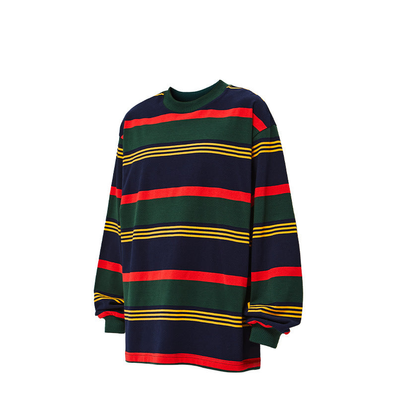 Contrast Striped Long-sleeve T-shirt 2483S23