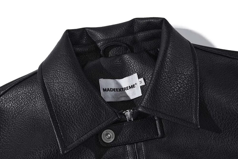 Embroidery Racing Leather Jacket UQ230712