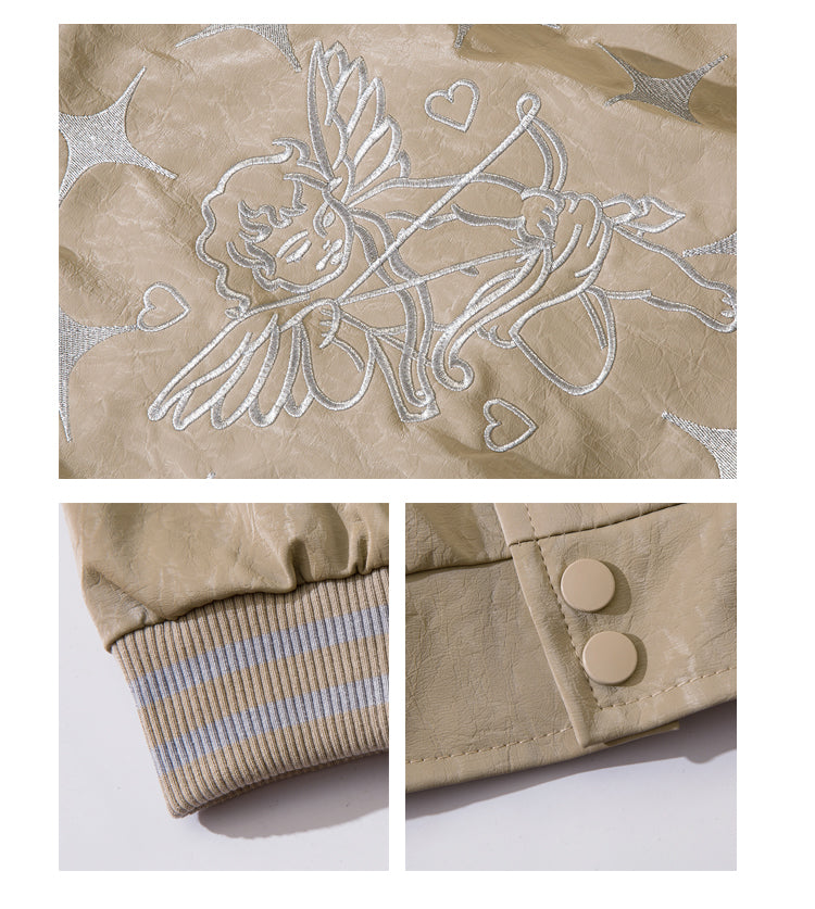 Embroidery Varsity Jacket 5044